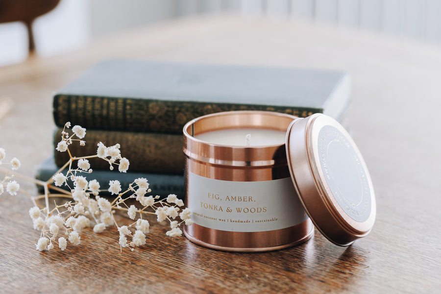 Fig & Vetiver | Coconut Wax Tin Candle